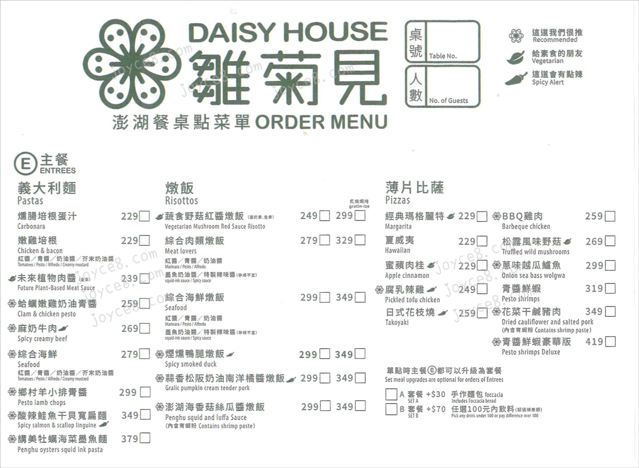 雛菊見菜單第2頁