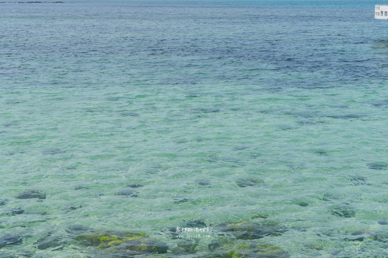 小池角雙曲橋潮間帶清澈見底海水