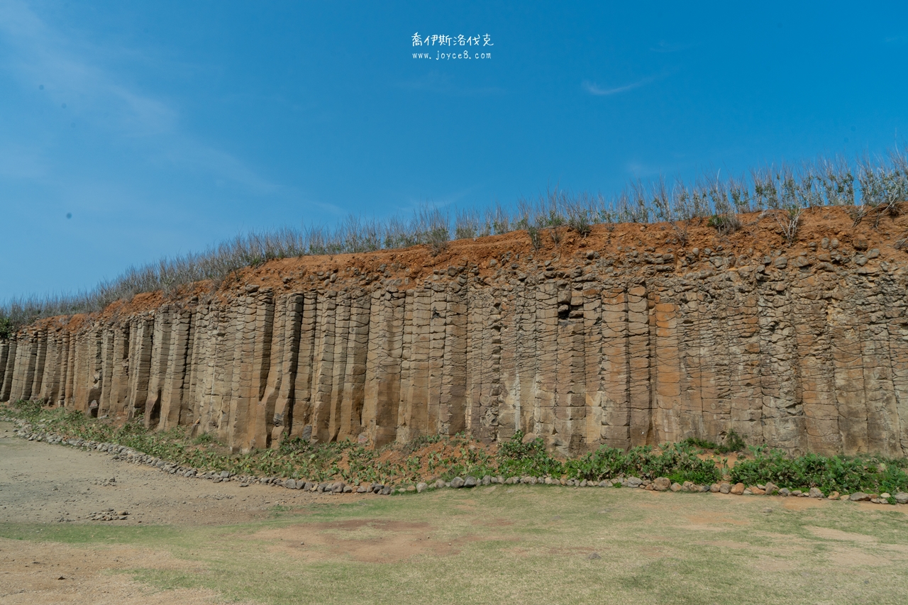 池東大菓葉玄武岩|西嶼景點,像岩石瀑布般的地質景觀 - 第5張圖 池東大菓葉玄武岩石柱層次
