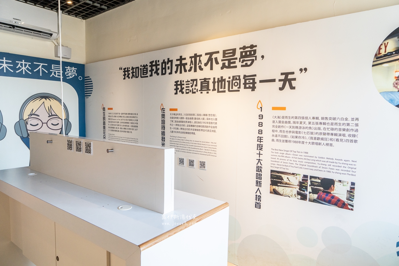 篤行十村|澎湖馬公景點,開放、停留時間與晚上還去不去得成 - 第22張圖 張雨生故事館我的未來不是夢歌詞展示