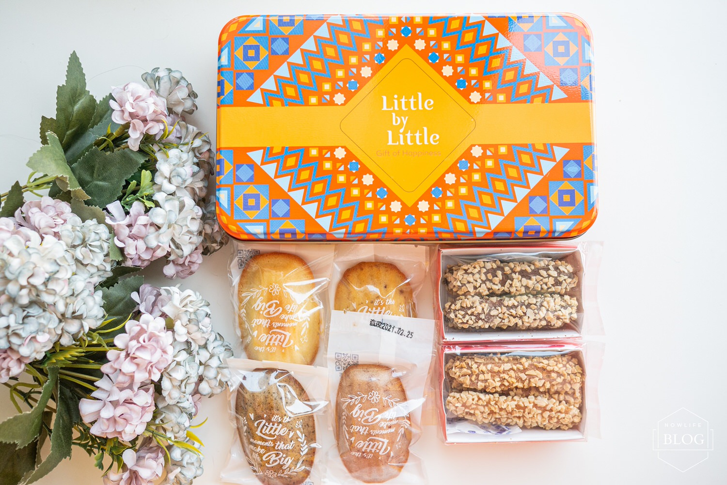 過年禮盒：可愛的 Little by Little 精緻樂食 手工杏仁瓦片+瑪德蓮